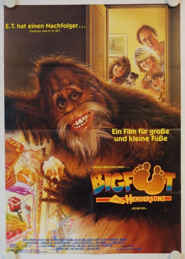 Bigfoot und die Hendersons originales deutsches Filmplakat